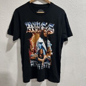 Russ T Shirt Men's Size M Black Graphic Best On Earth 2022 Short Sleeve Cotton